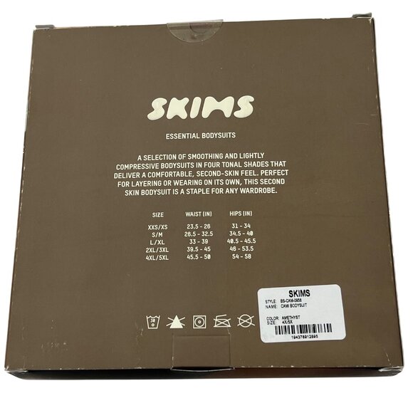 SKIMS Essential Cami Bodysuit Amethyst 4X/5X - Picture 7 of 11